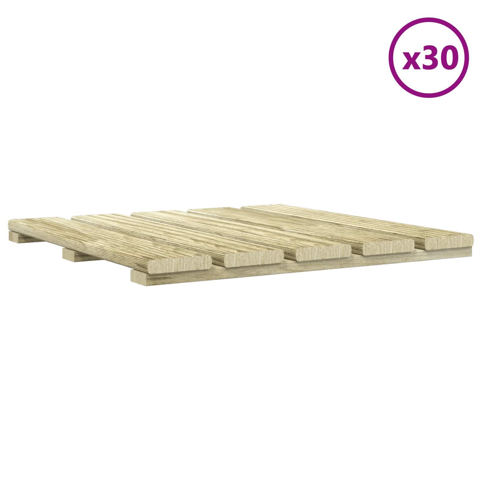 vidaXL Terrassendielen Terrassenfliese 30 Stk. Grün 50 x 50 cm, BxL: je 50x50 cm, (30-St)