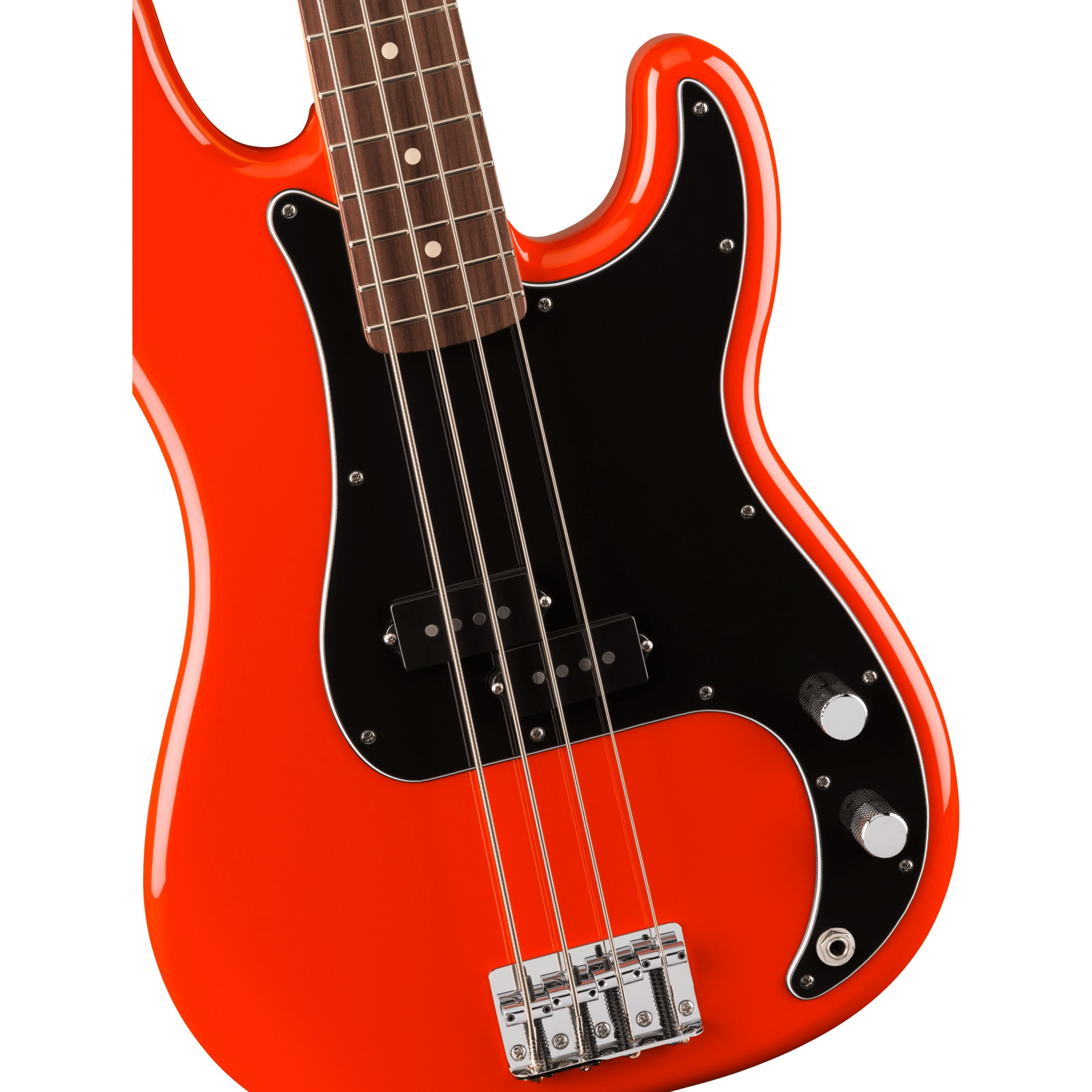 Fender E-Bass, E-Bässe, 4-Saiter E-Bässe, Player II Precision Bass RW Coral Red - E-Bass