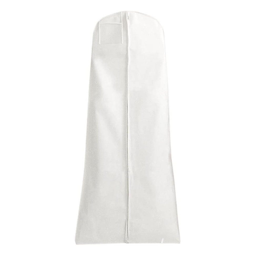 Damen Keidersäcke Jormftte Kleiderschutzhülle Weiß Farbe Non-Wowen Anti-Staub Hochzeitskleid Kleidersack Displayschutzfolie Abde