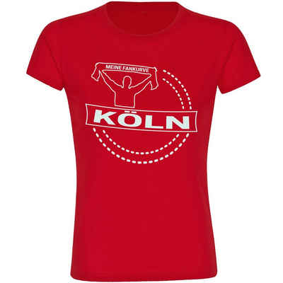 multifanshop T-Shirt Damen Köln - Meine Fankurve - Frauen