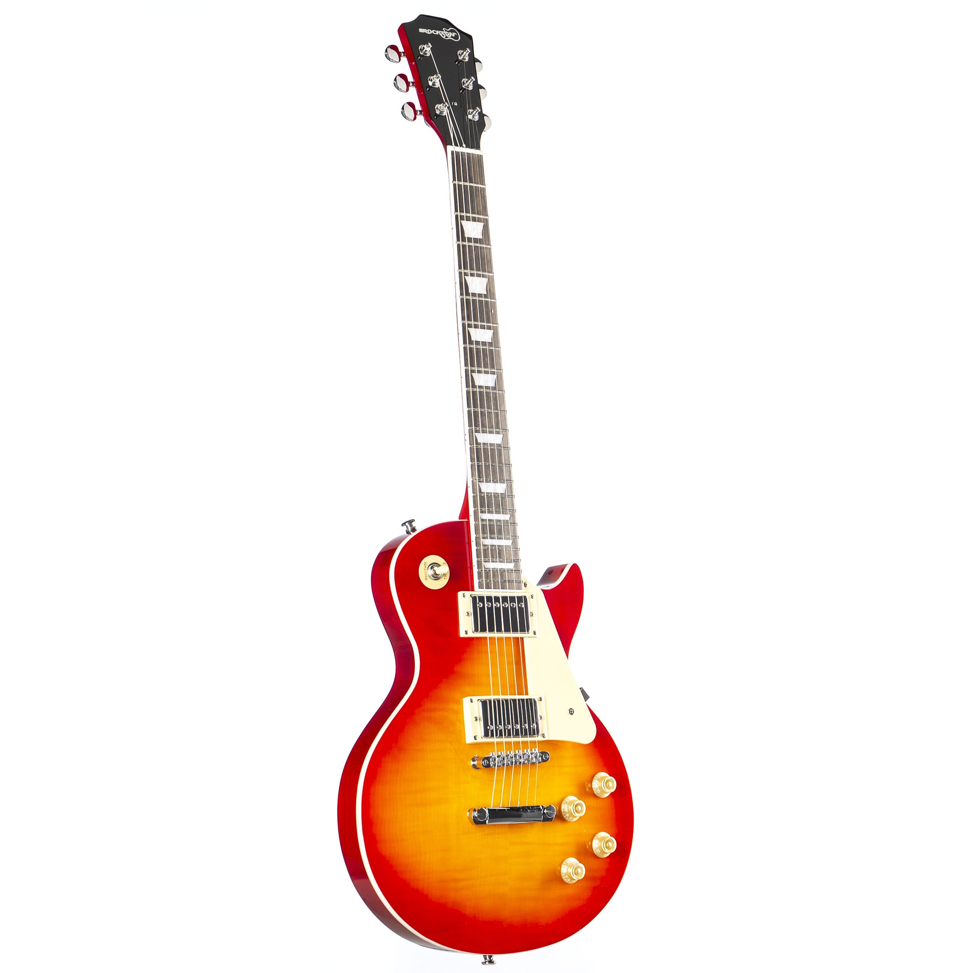 Rockson E Gitarre Singlecut Sunburst Electric Guitar E Gitarre Elektrische Gitarre mi