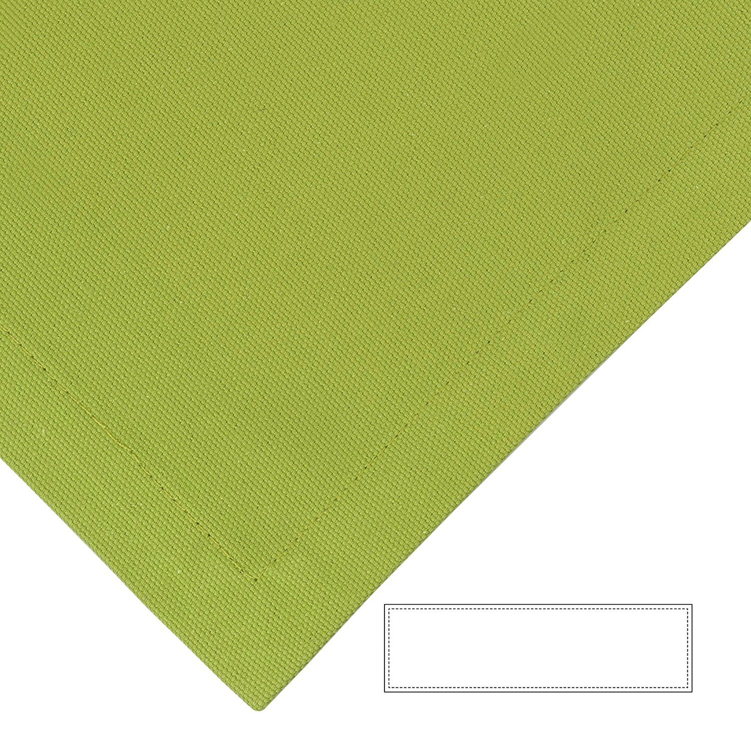Fink Tischläufer Tischläufer B.40cm grün Bente - x Baumwolle T.40cm, 100% - Tischdeko 