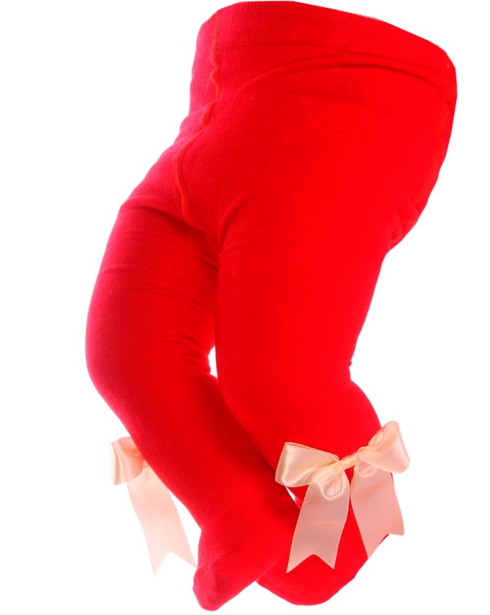 Strumpfhose Baby und Kinder Strumpfhose in Rot mit Schleifen