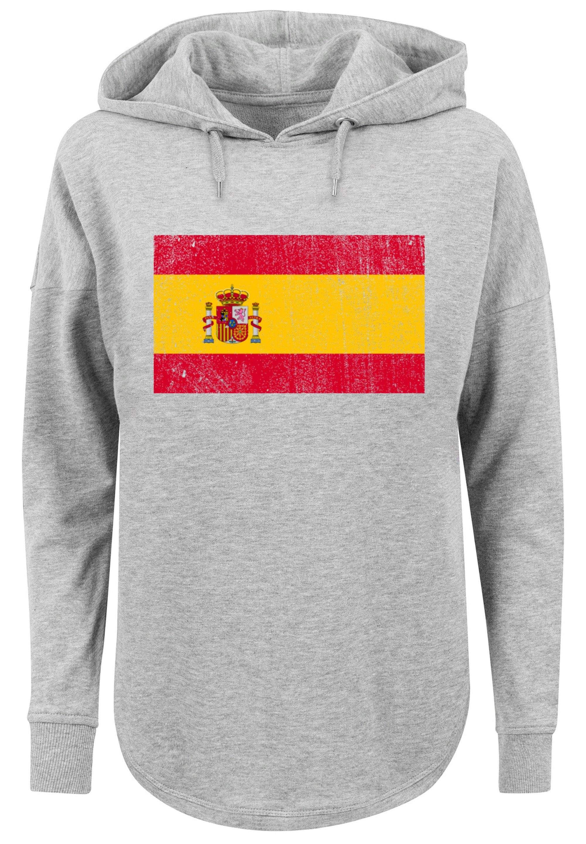 Kapuzenpullover grey F4NT4STIC Print Spain Spanien distressed Flagge