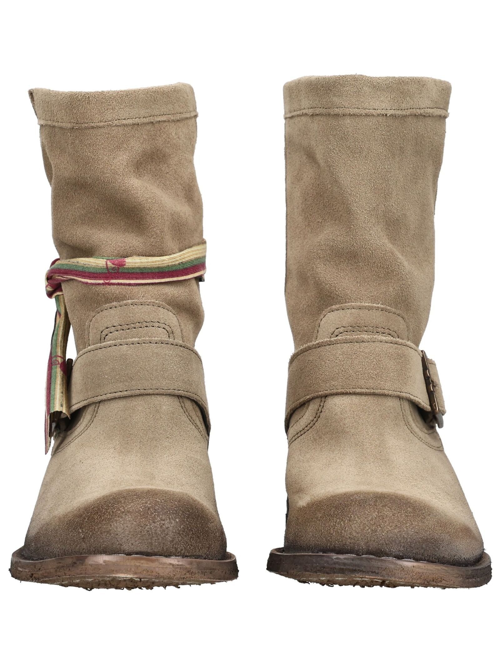 Felmini Stiefelette Veloursleder . Cowboy Stiefelette