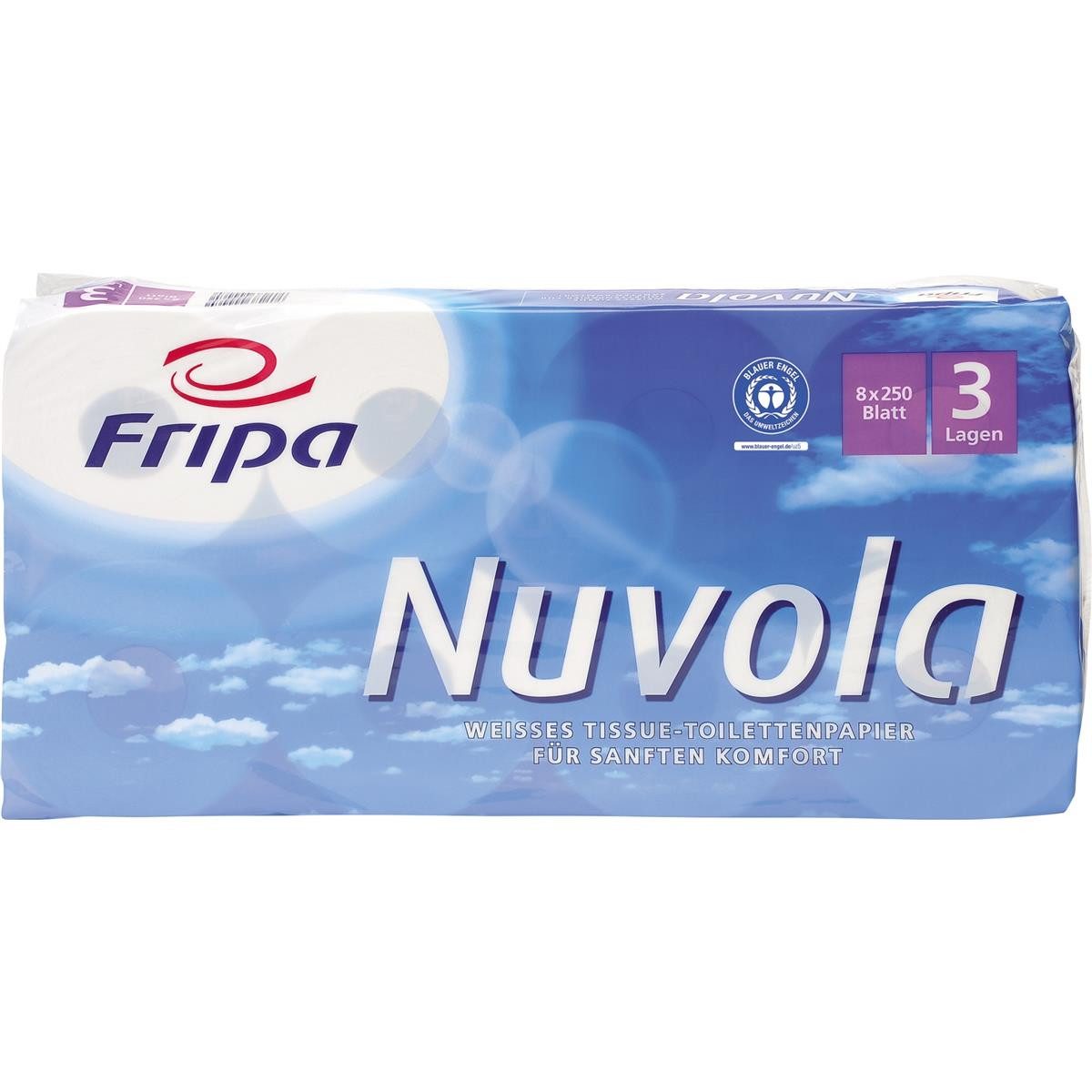 Fripa Туалетная бумага Fripa Туалетная бумага Nuvola, 3-lagig, hochweiá