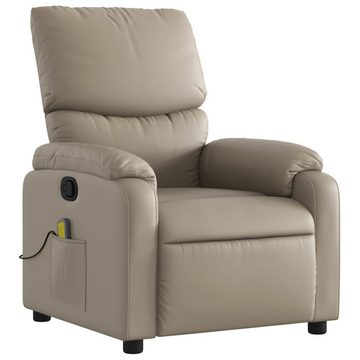 vidaXL Sessel Massagesessel Cappuccino-Braun Kunstleder (1-St)