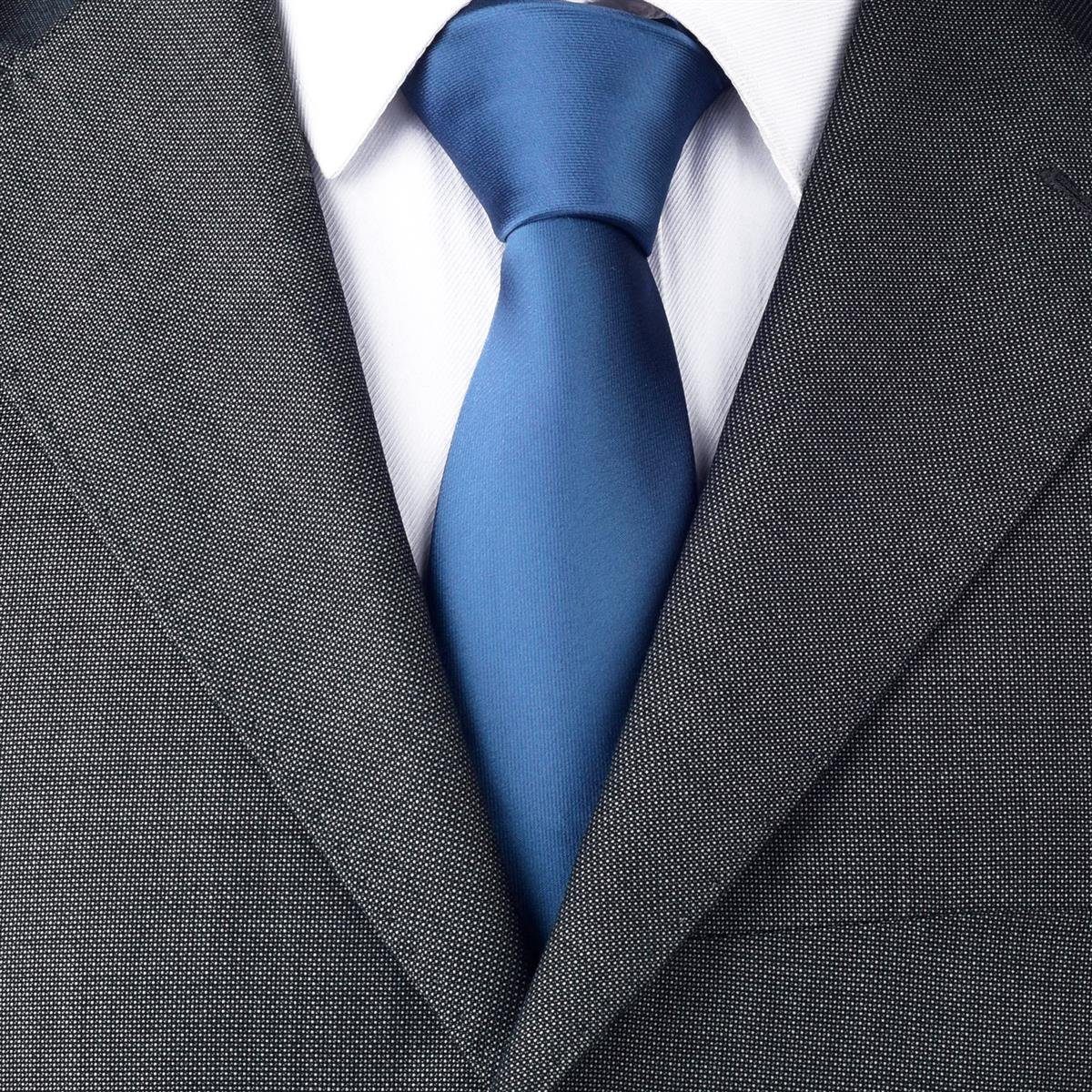 DonDon Krawatte 7 cm für Herren klassische Krawatte für Büro oder festliche Veranstaltungen