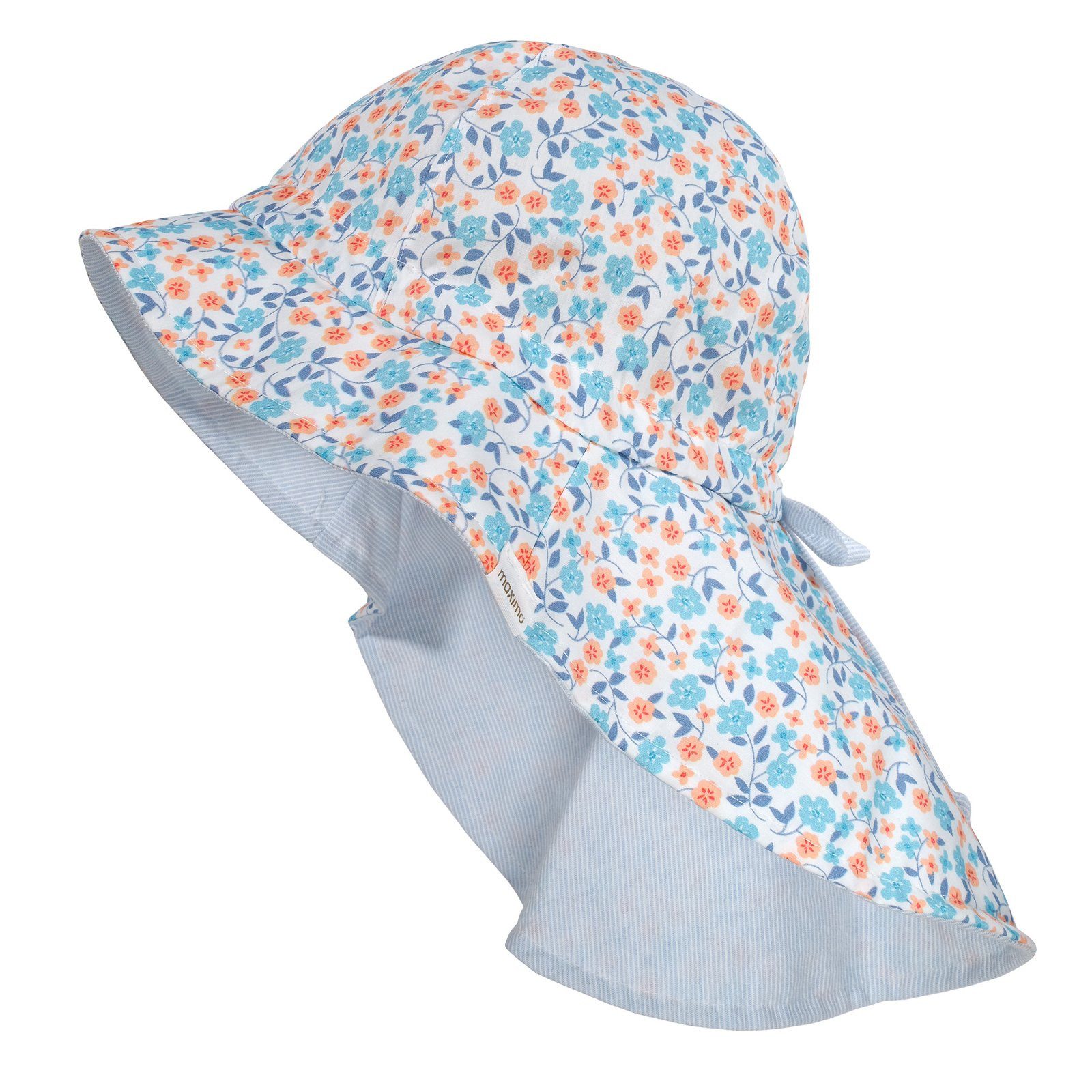 MAXIMO Fischerhut MINI GIRL-Flapper,Nackenschutz Tunnelzug, UV 50 Made in Germany