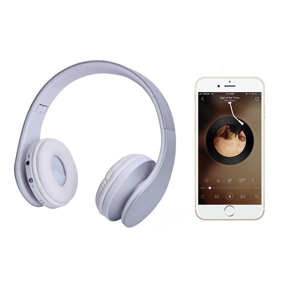 Bluetooth Headset mit Kabellos Kopfhörer On-Ear-Kopfhörer V3.0, GelldG Mikrofon,
