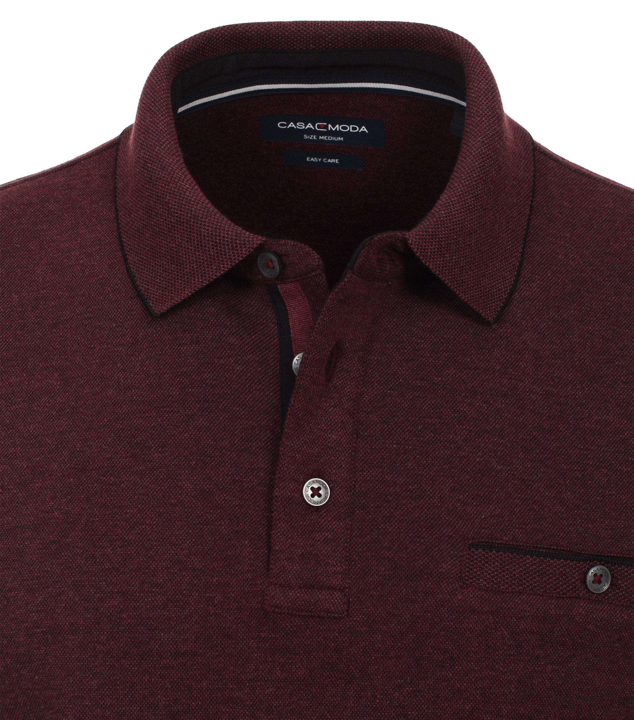 CASAMODA Langarm-Poloshirt CASAMODA Polo-Shirt Langarm uni