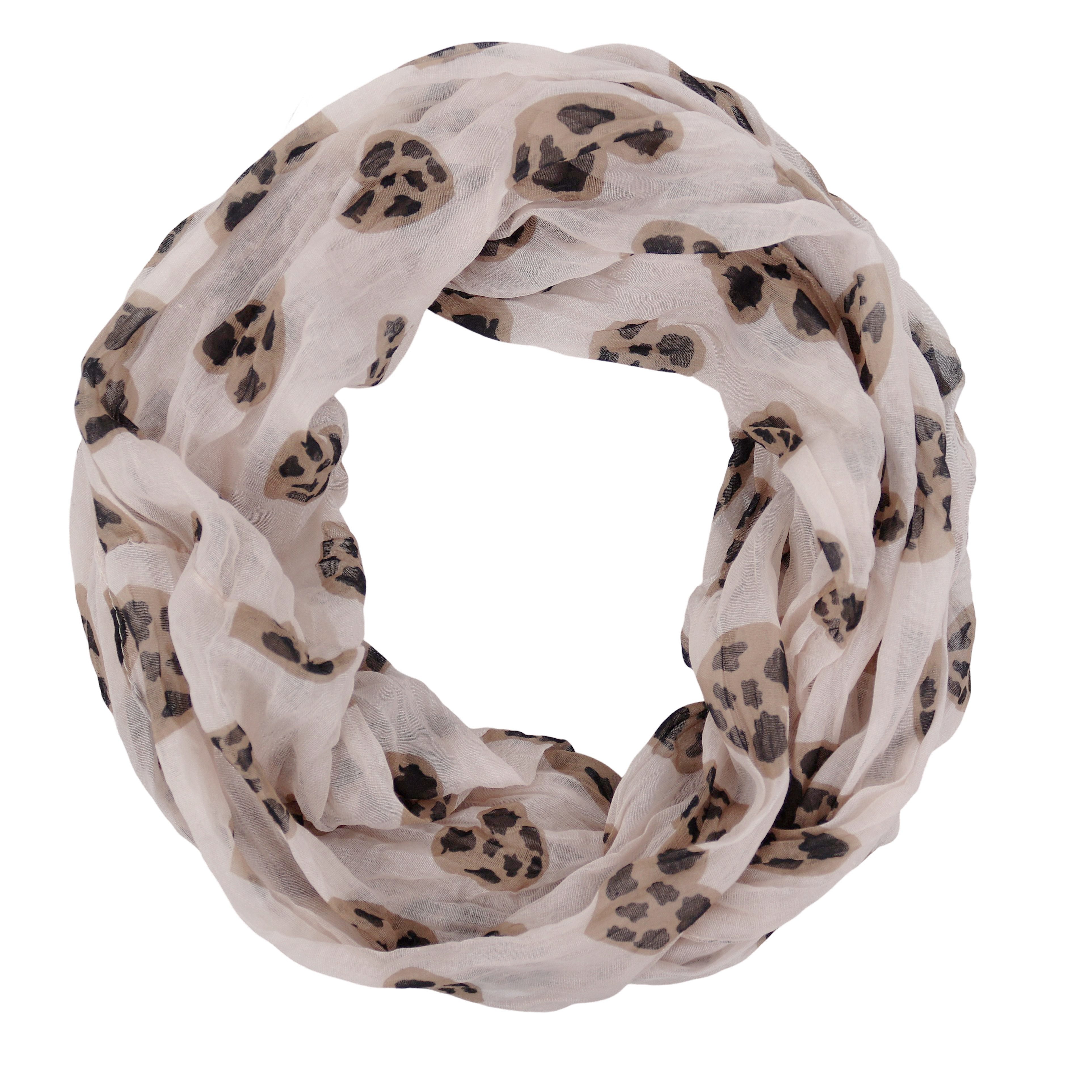 Loop Damen Schal mit Bunt-Muster Weich, Schlauchschal