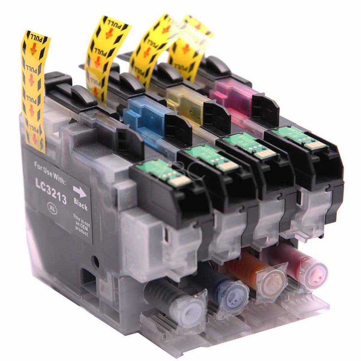 ABC Tintenpatrone (Kompatibles Set 4x Druckerpatrone für Brother LC-3213 LC-3211, 72DW DCP-J774DW MFC-J490DW MFC-J491DW MFC-J497DW MFC-J890DW MFC-J895DW)