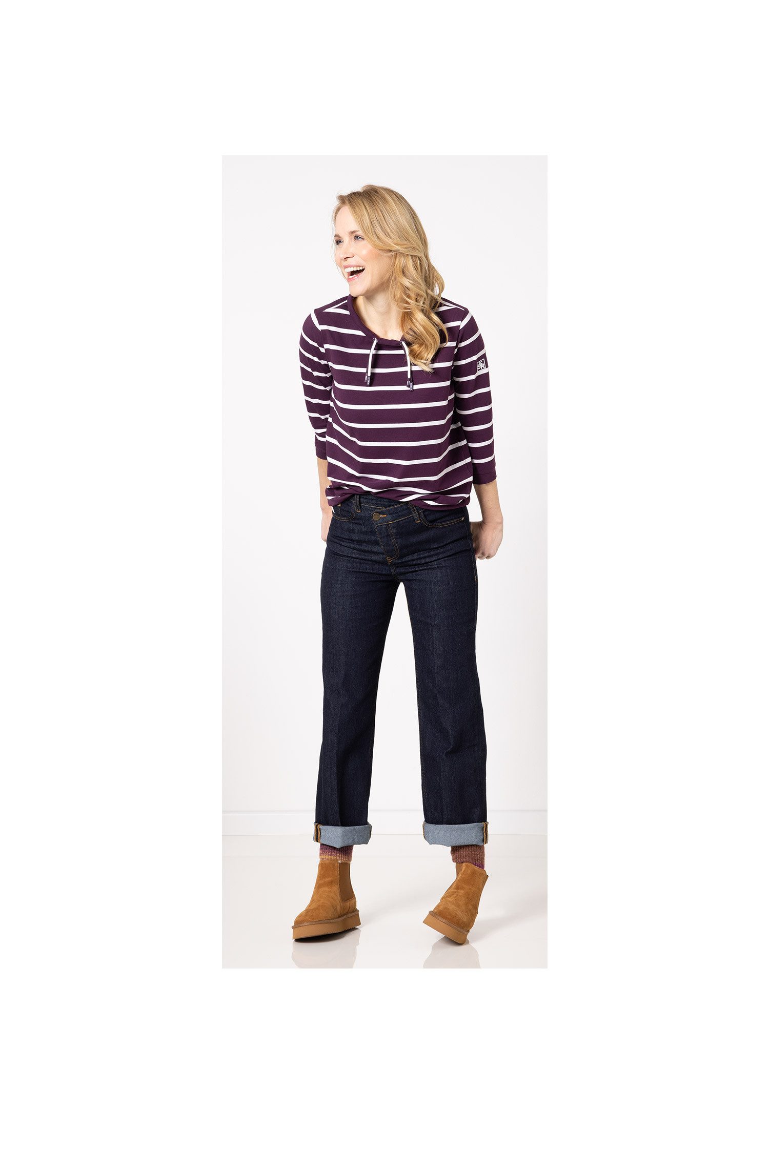 SER 3/4-Arm-Shirt Shirt Ringel W6250106 günstig online kaufen