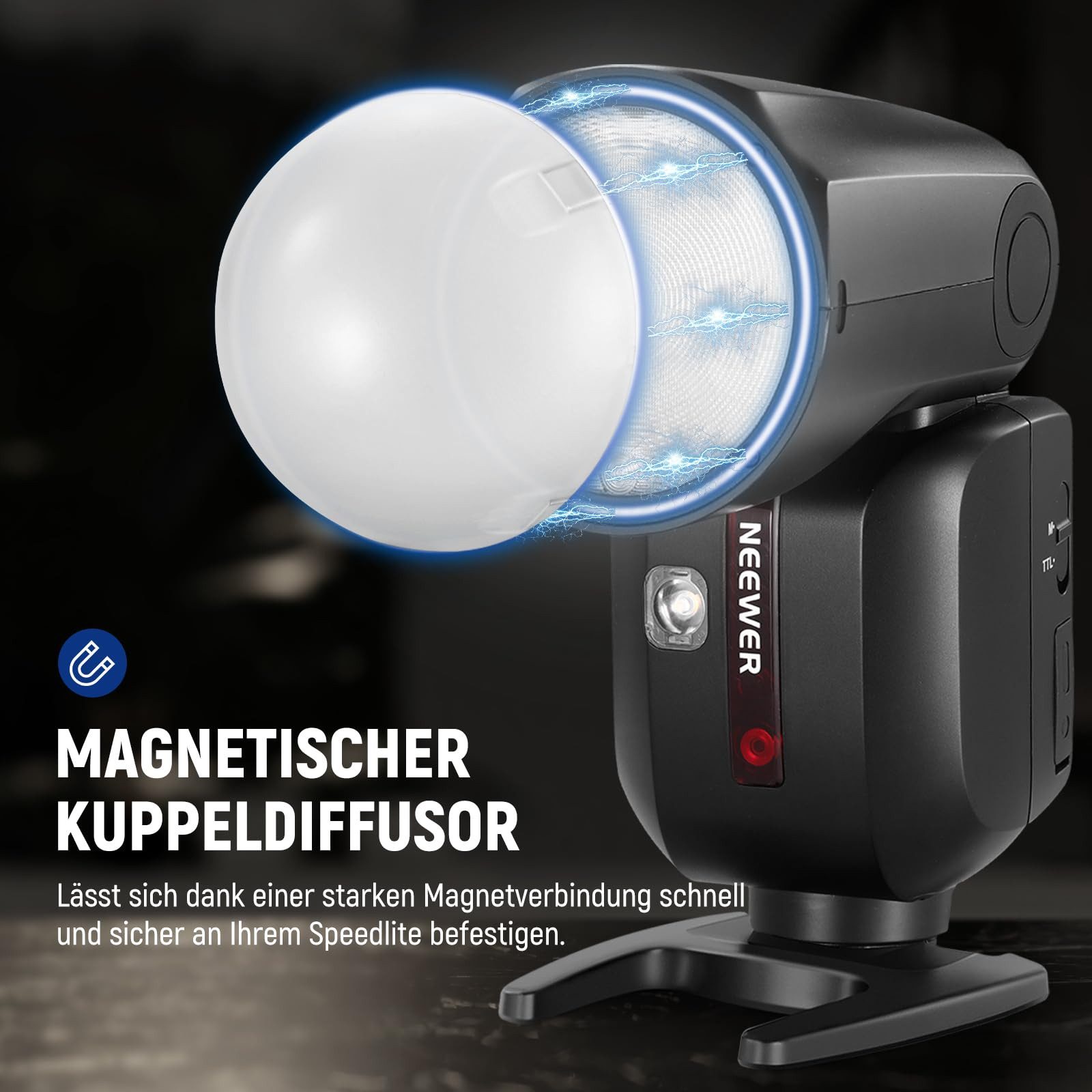 Neewer Z2-N Blitz für Nikon mit HSS & 3000mAh Akku Aufsteckblitz, (TTL/M Modus Schalter)