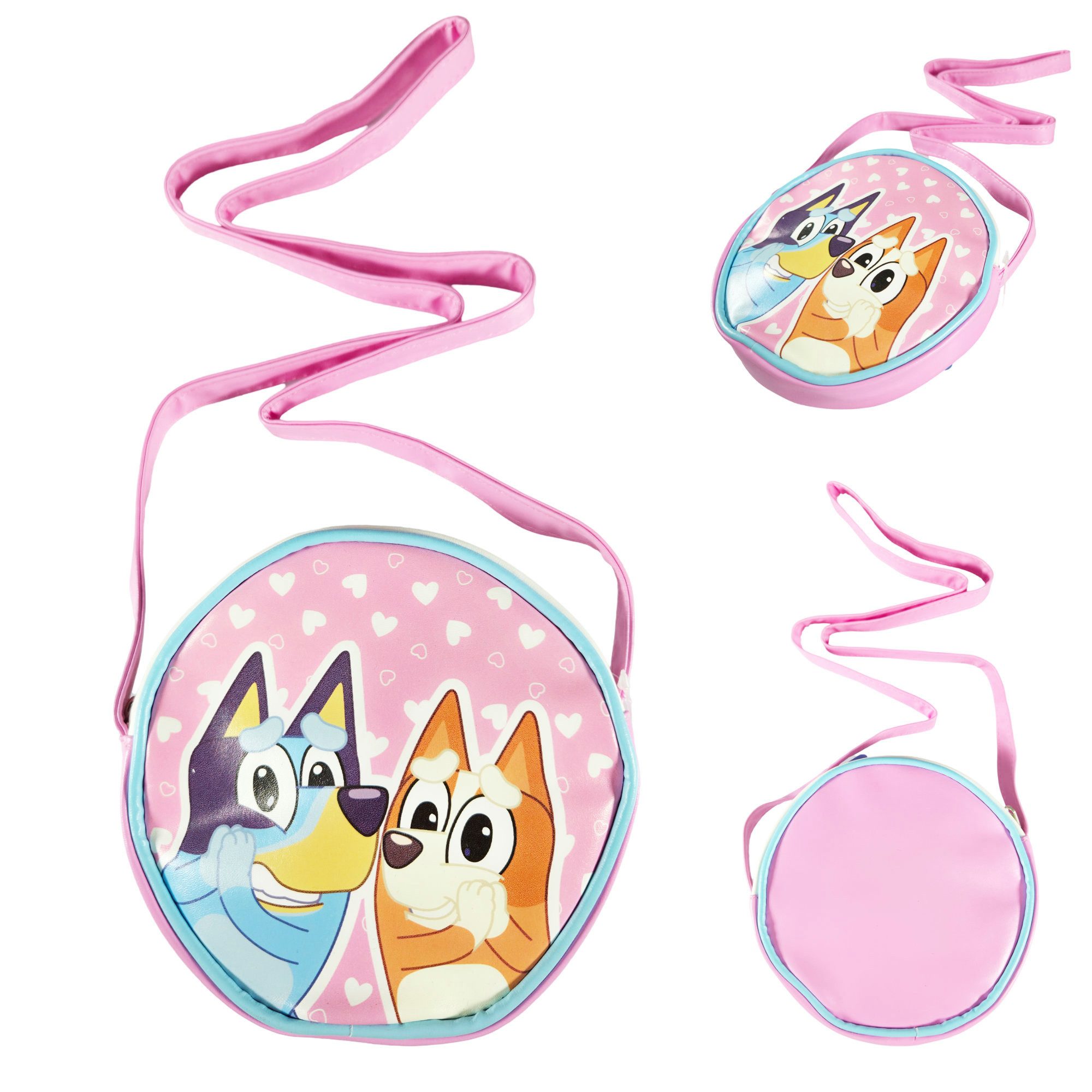Bluey Umhängetasche Bluey Bingo Kinder Mädchen Handtasche Umhängetasche Tasche D 15 cm