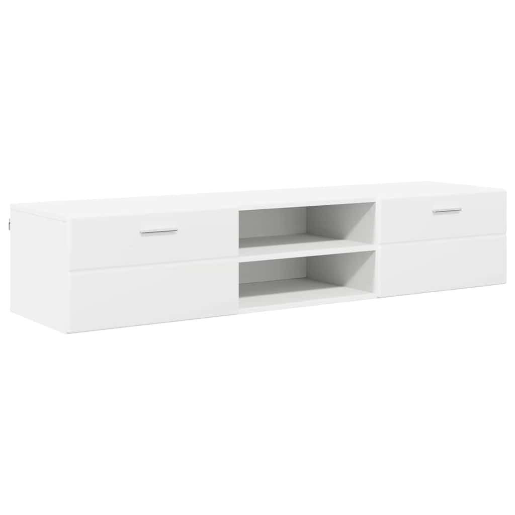 vidaXL TV-Schrank 150 x 39 x 30 cm TV-Schränk mit Schubladen Weiß 150x39x30 cm Spanplatt