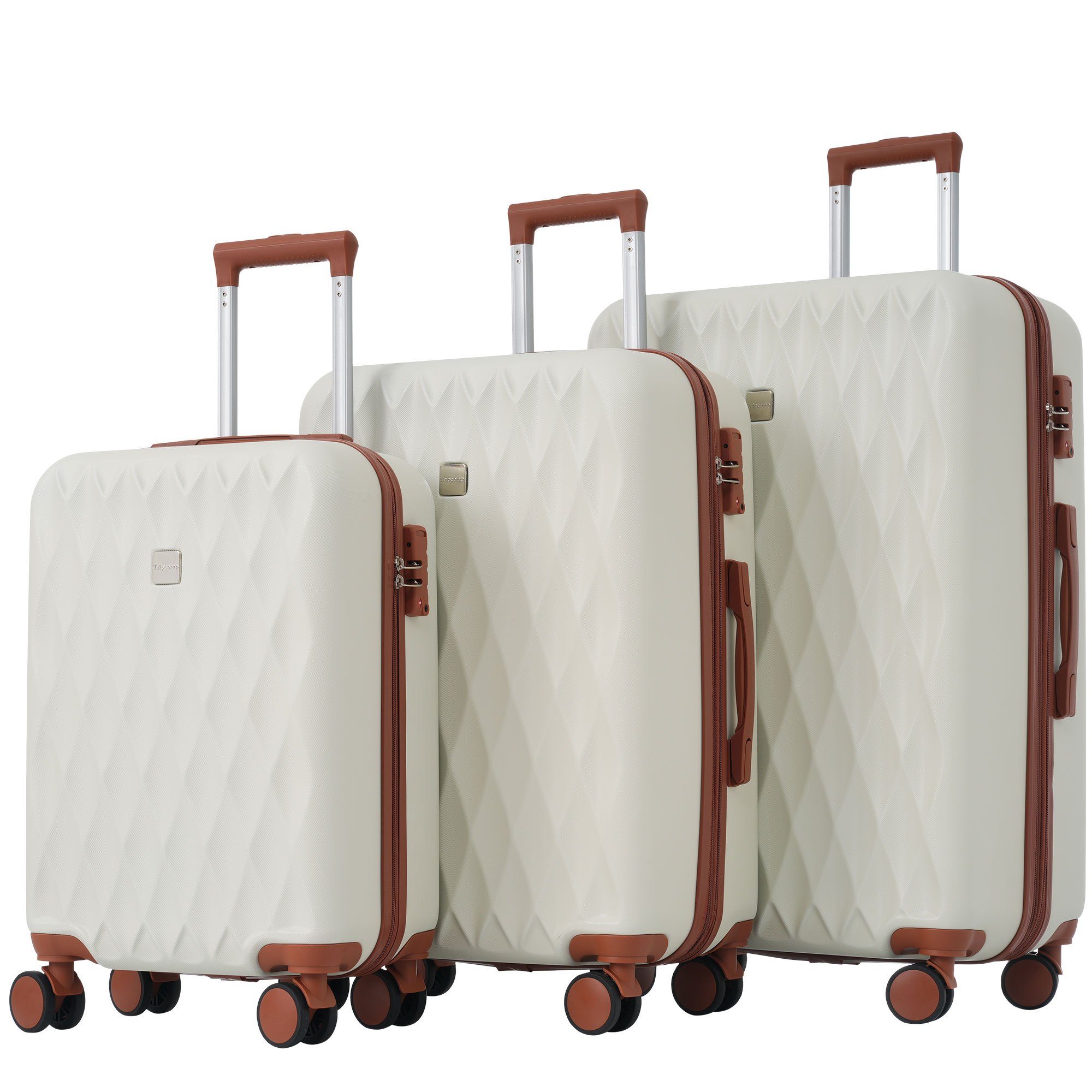 OKWISH Kofferset Reisekoffer Trolleyset, 4 Rollen, günstig online kaufen