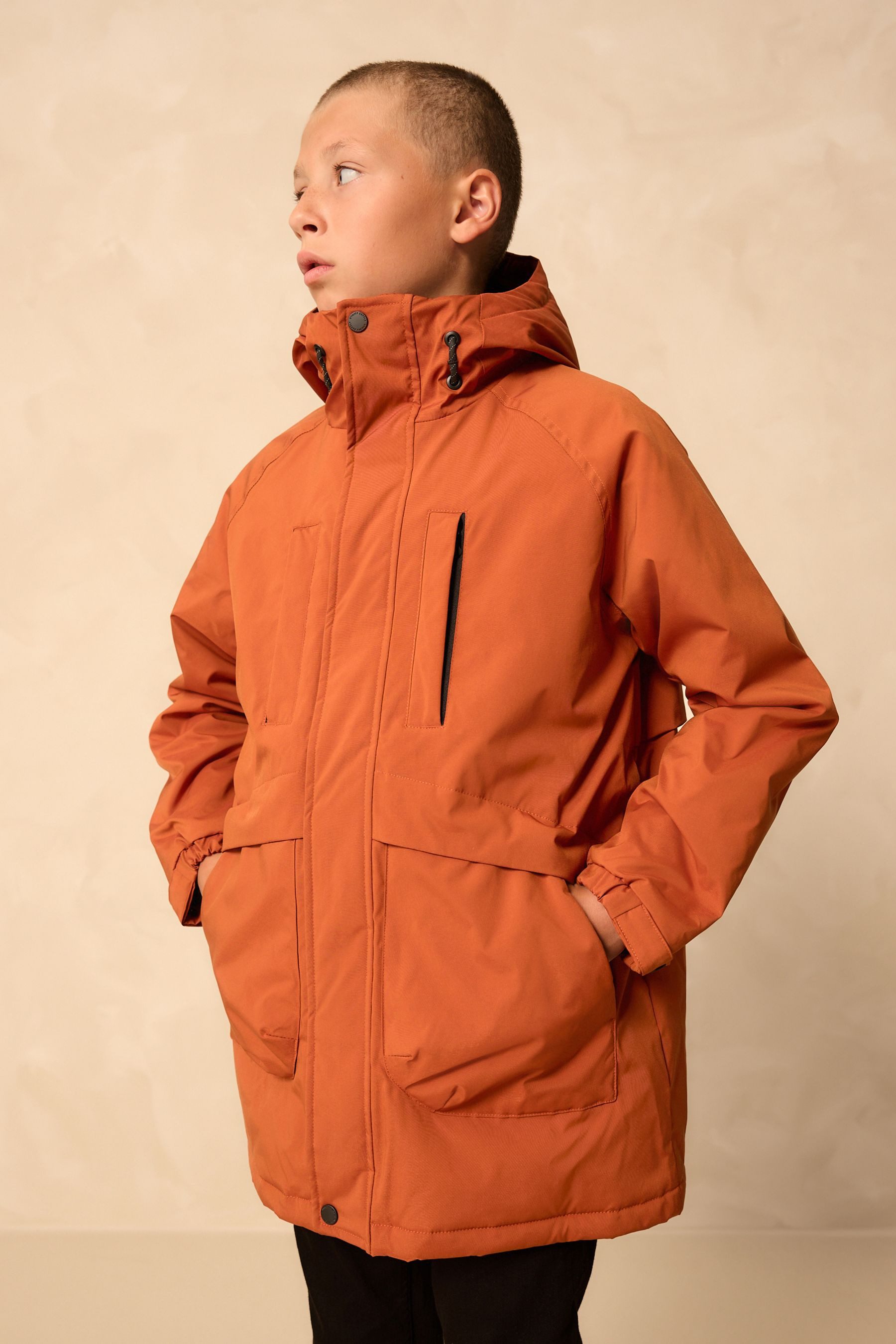 Next Parka Wasserabweisender Parka mit Fleece-Futter (1-St)