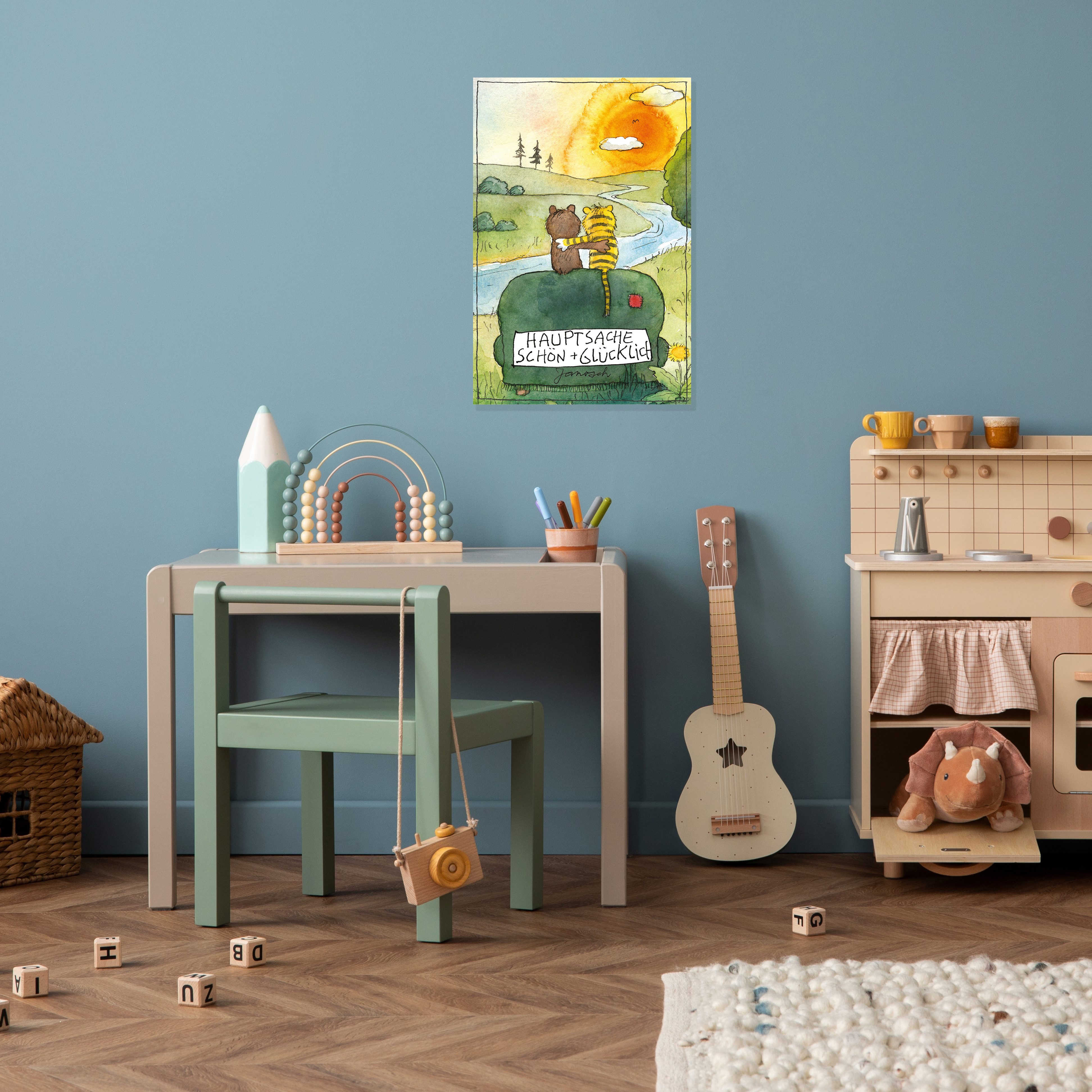 LuckyLinde Wanddekoobjekt Der kleine Bär und der kleine Tiger - Hauptsache günstig online kaufen