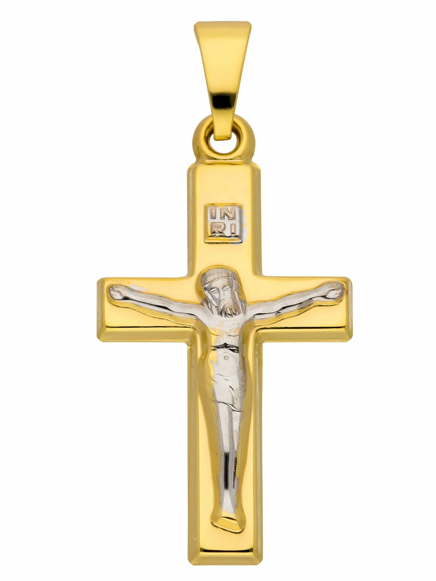 Adelia´s Kettenanhänger 333 Gold Kreuz für Anhänger Korpus, 19,1 & - Herren, - mm Maße 12,6 Höhe Damen Breite mm Goldschmuck