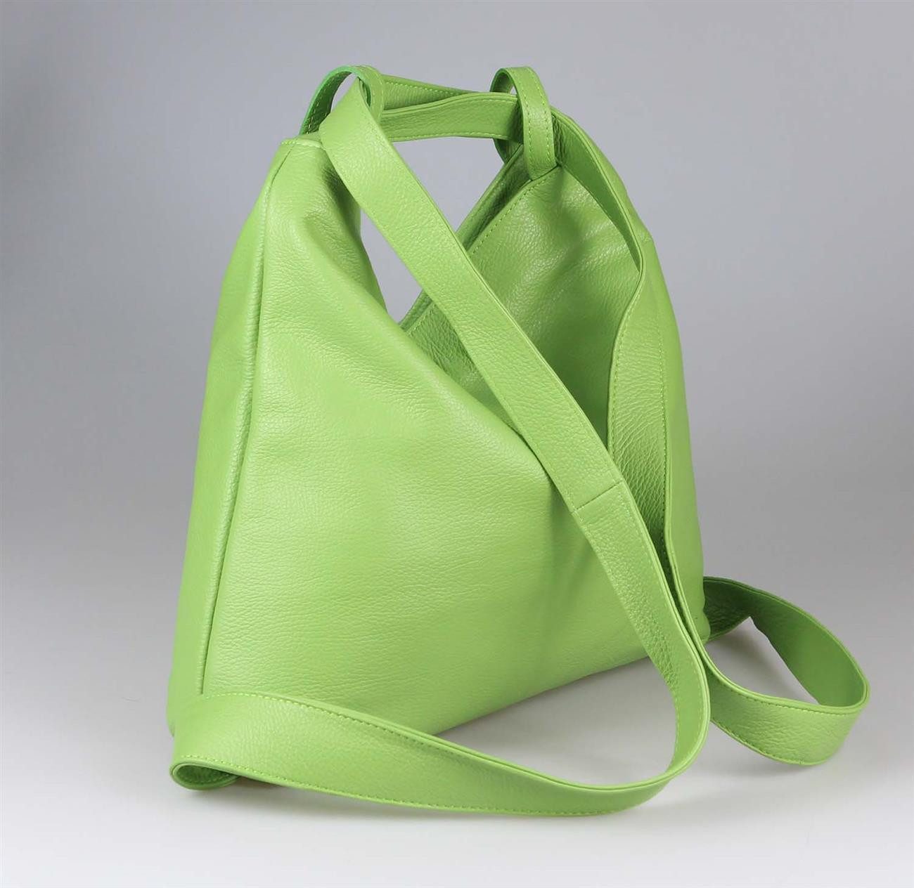 ITALYSHOP24 Schultertasche Made in Italy Damen Leder Tasche Schultertasche, leichtgewicht Shopper, als Umhängetasche tragbar