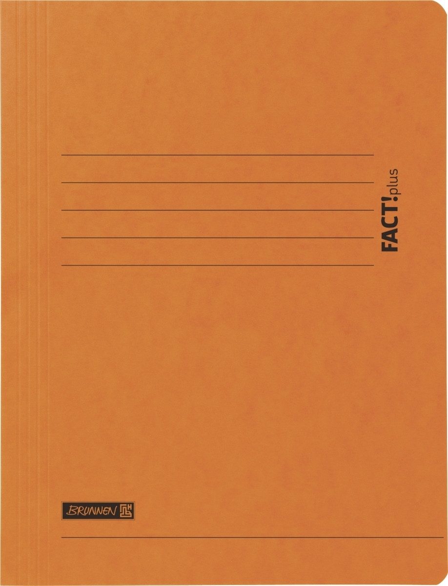 Fächermappe Sammelmappe Fact!plus A4 Karton 375g/qm orange