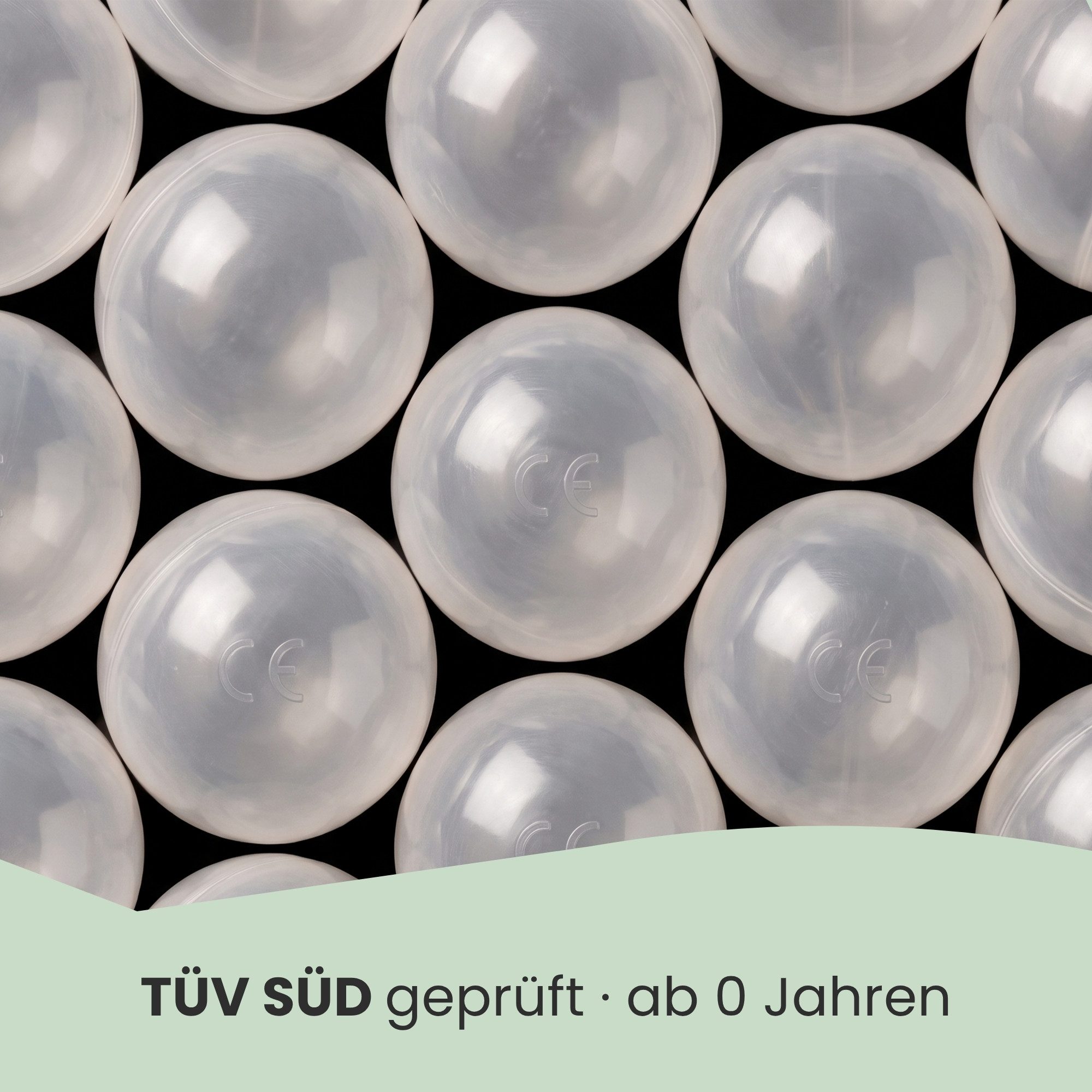 LittleTom Bällebad-Bälle Baby - 50 Bunte Bälle fürs Bällebad - Geprüfte Spielbälle für Kinder (50-St), Ab dem 1. Tag: Babybälle zum Greifen - Plastikbälle für den Bällepool