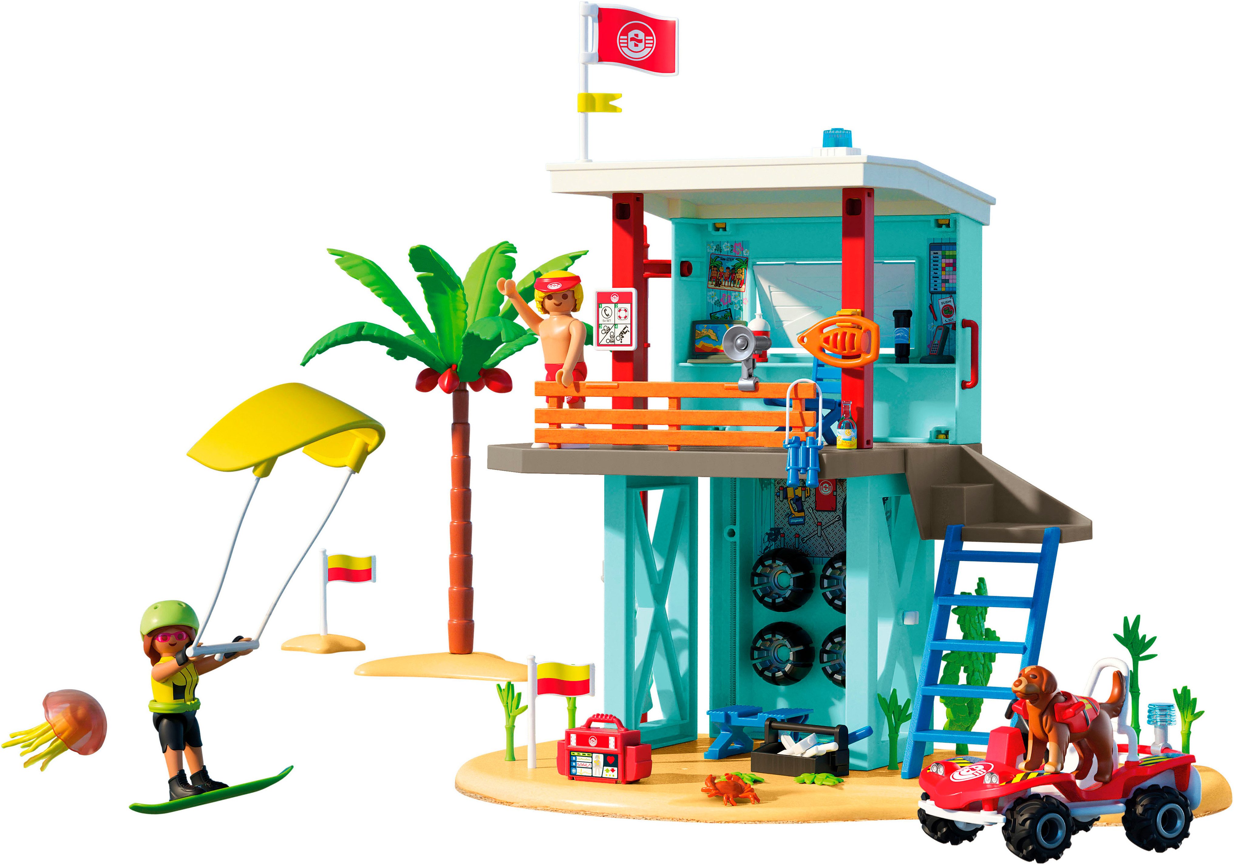 Playmobil® Rettungsturm mit Beach buggy (71903), My Life Konstruktions-Spie günstig online kaufen