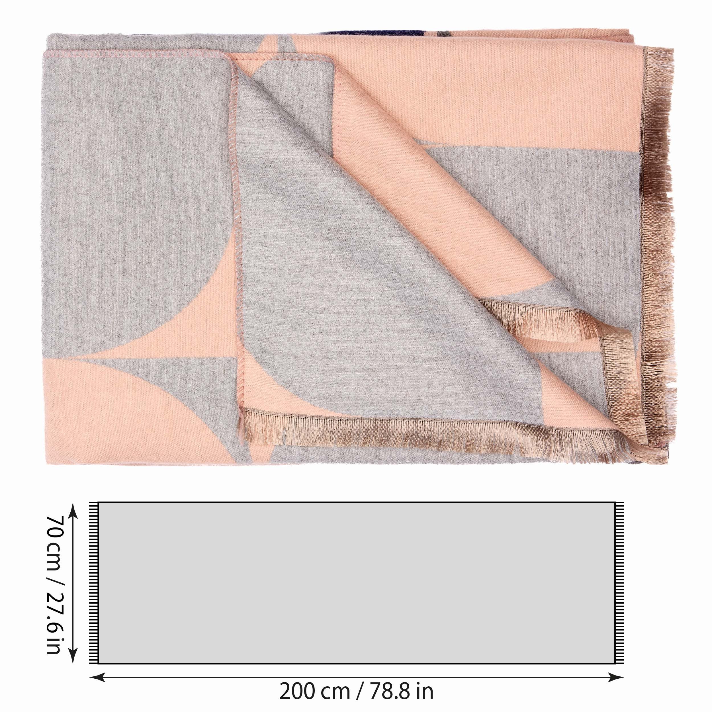 BRUBAKER Schal Cashmirillo Damen Schal mit Modernem Muster - 70 x 200 cm - Warm, (Oversized Schal für Herbst und Winter, 1-St), Kuschelig mit weichem Kaschmir-G – Bild 5 von 5
