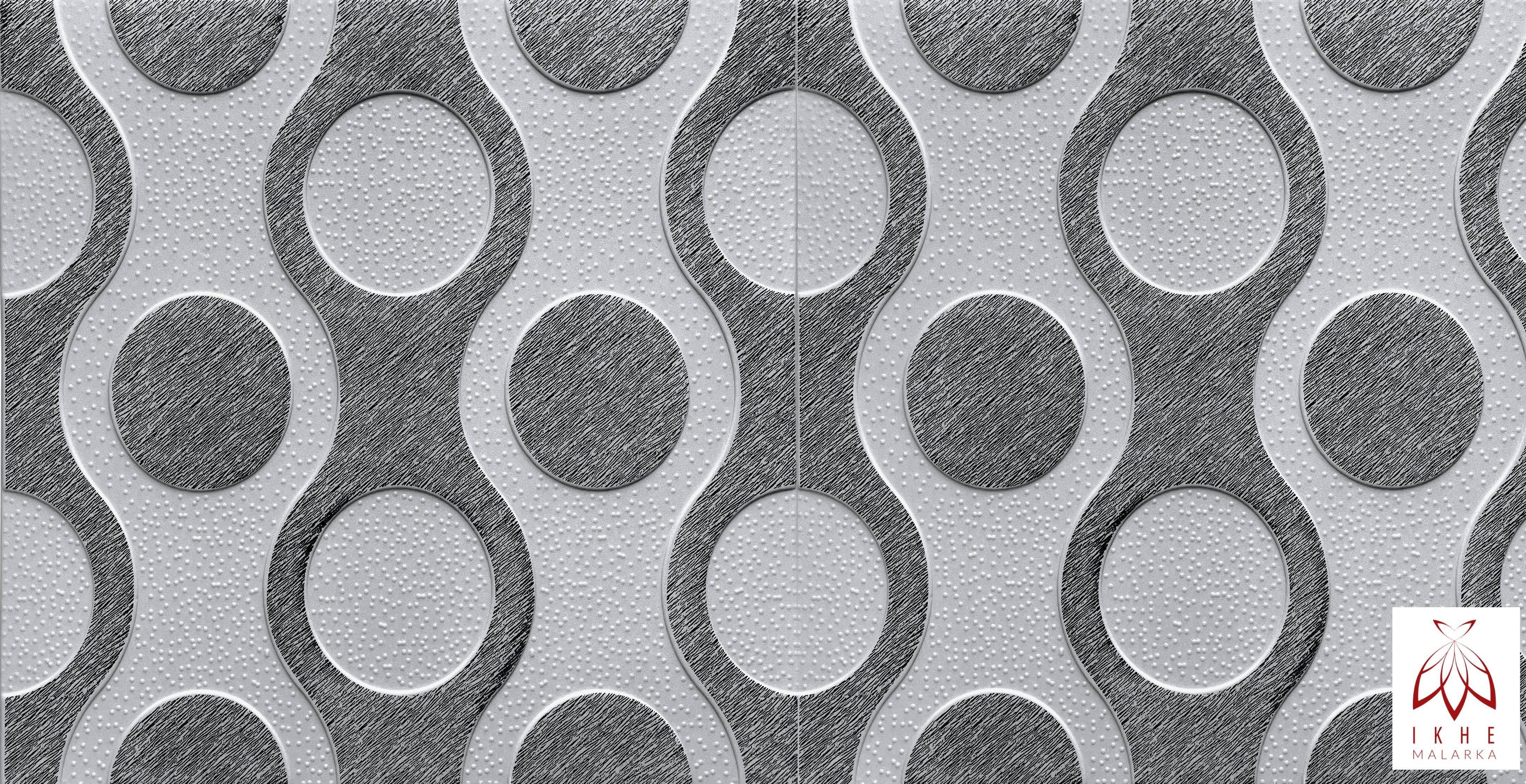 Wandverkleidung Grau ARTIGES! cm, STYROPOR 3D Breez MATERIAL Deckenpaneele, 50,00x50,00 qm, Schwarz 0,25 Stück) Polystyrol 3D Wandpaneel 16 IKHEMalarka = (4qm Wandpaneele BxL: