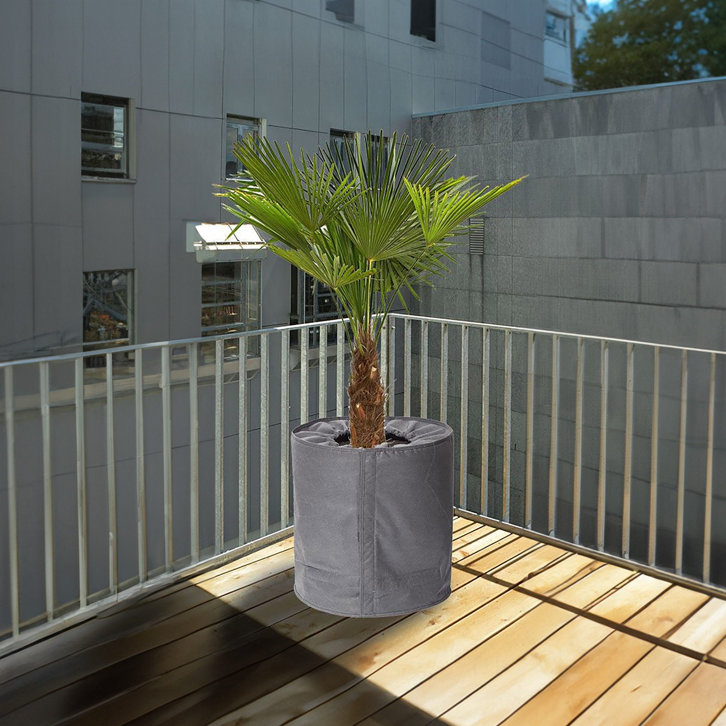 Spetebo Übertopf Thermo Topfschutz für Pflanzen - 40 x 40 cm