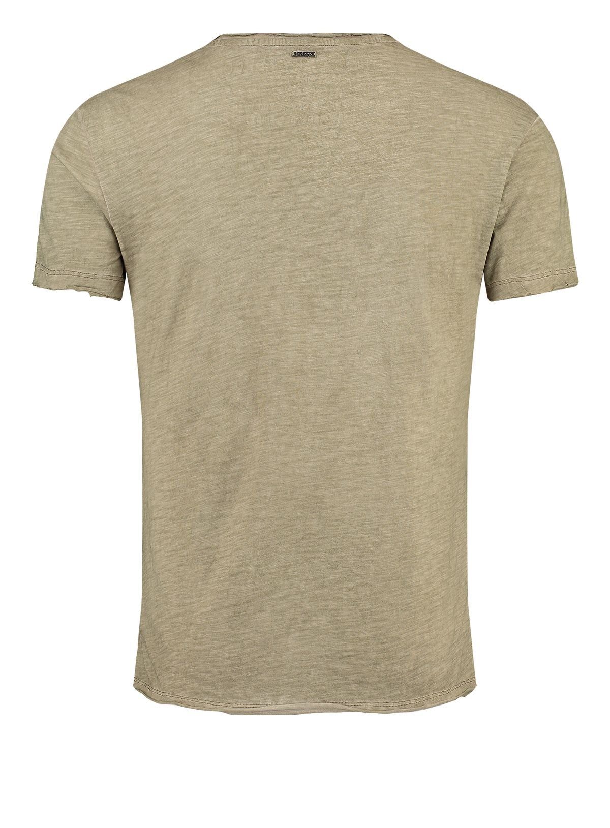 Key Largo Henleyshirt Lemonade vintage Look uni Basic MT00122 mit Knopfleis günstig online kaufen