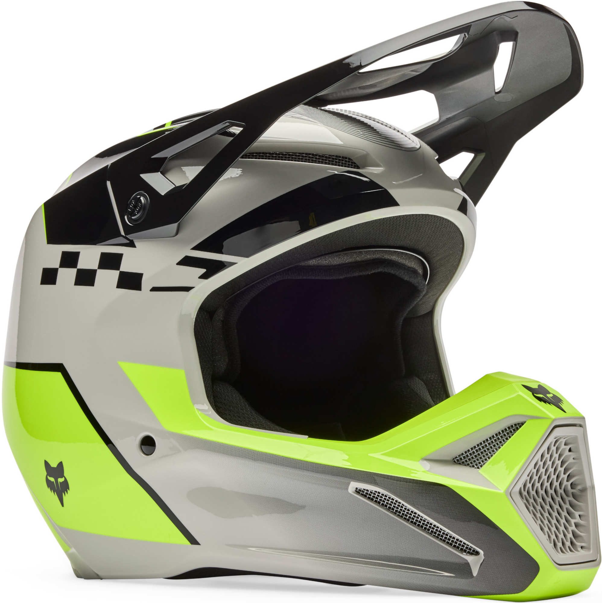 Fox Racing Motorradhelm V1 Collect Jugend Motocross Helm, Belüftet