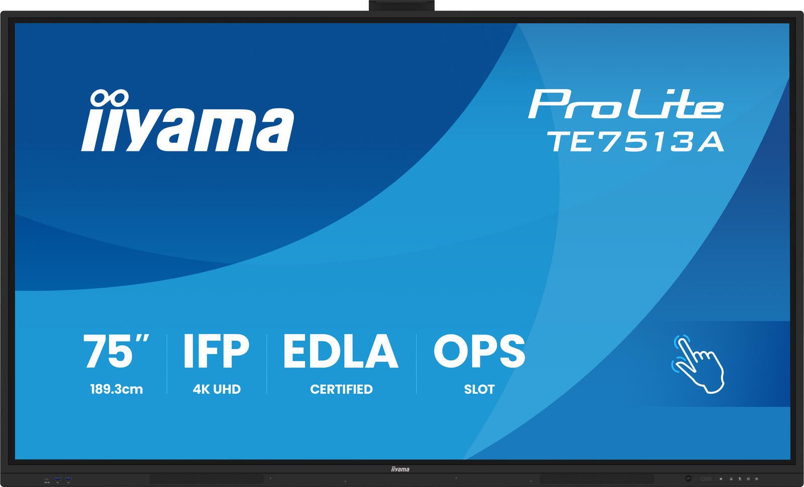 Iiyama Prolite TE7513A-B2AG LED-Monitor (3840 x 2160, 8 ms Reaktionszeit, IPS Panel)
