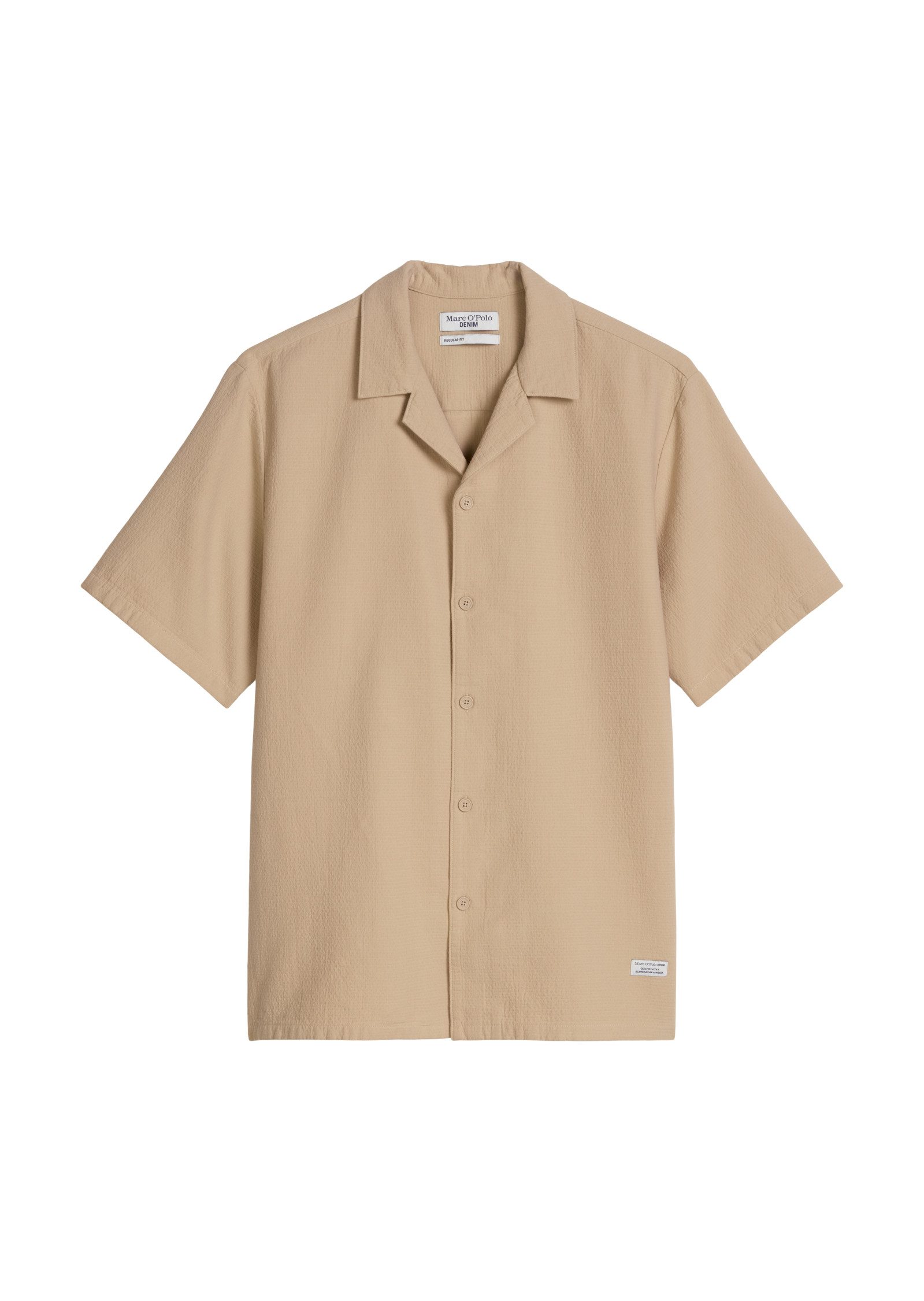 Marc O'Polo DENIM Kurzarmhemd regular aus doppellagigem Bio-Baumwoll-Twill – Bild 5 von 5