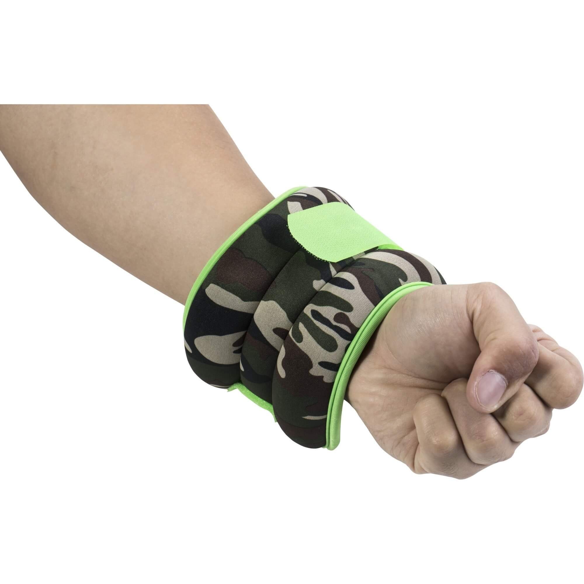 GORILLA SPORTS Gewichtsmanschette 2er Set, Verstellbar, für Beine und Arme, Laufgewichte, Ankle Weights