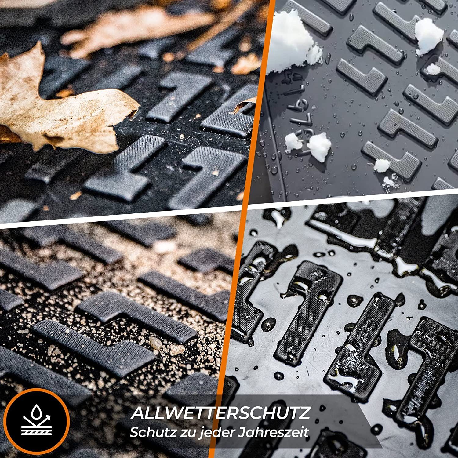 Trimak Custom Fit Floor Mats or Boot Liner or Set for Grandland X, Opel Grandland X 2017-2023 Rubber Car Mats TPE All-Weather Floor Mats