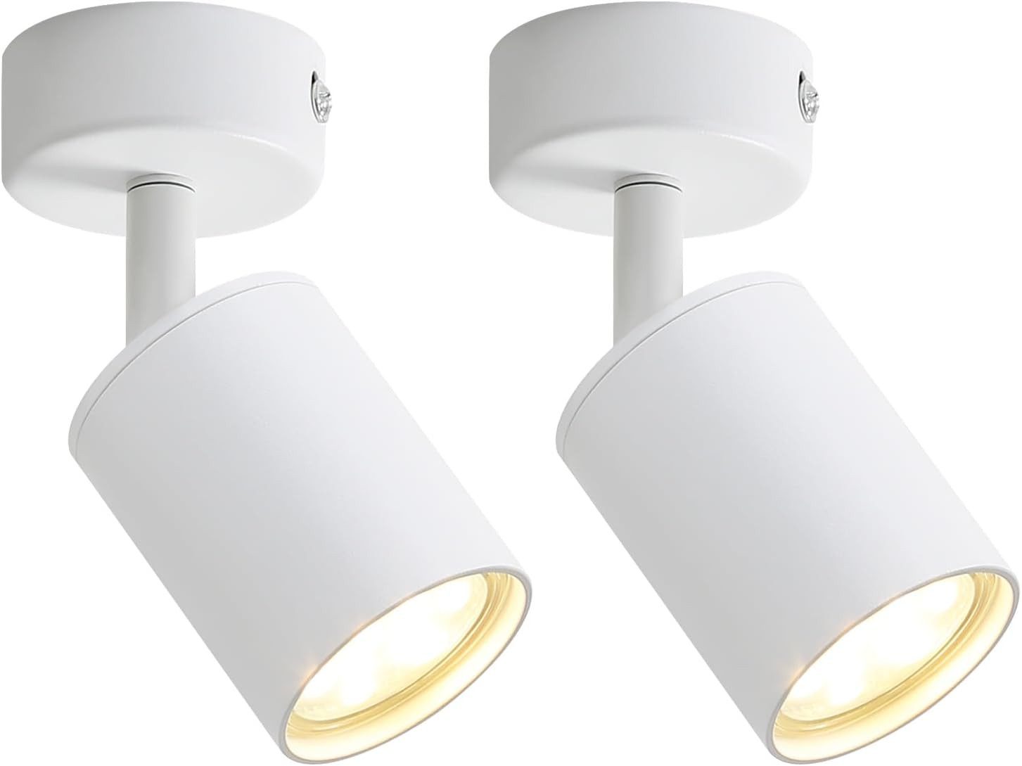 ZMH LED Deckenstrahler Retro Deckenleuchte Weiß/Schwarz günstig online kaufen