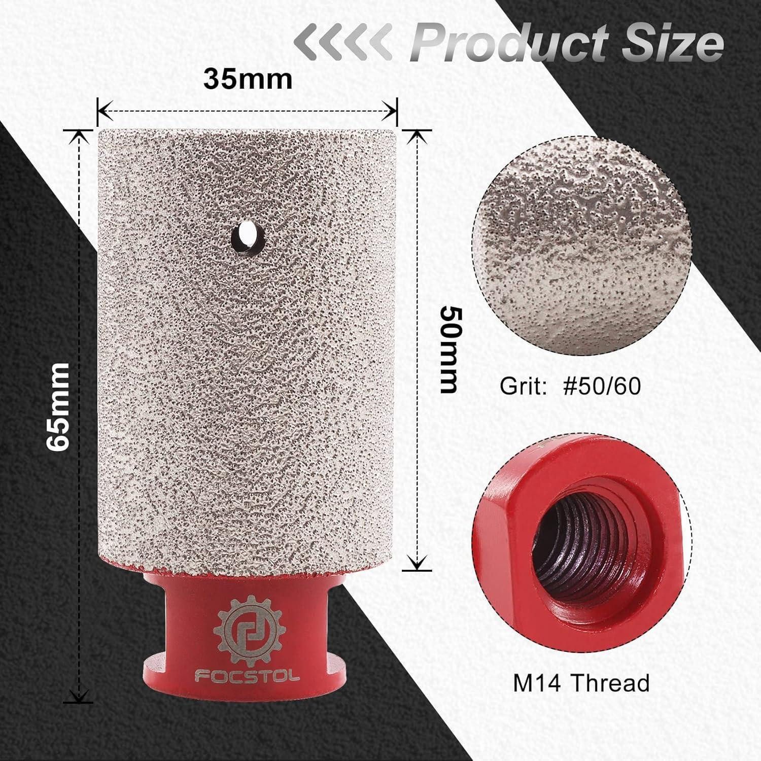 LuxusKollektion Lochverstärker Fingerfräse Diamant Fliesen Keramik Granit M14 Gewinde 35mm