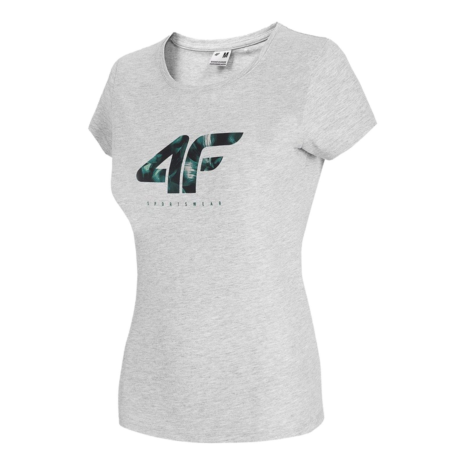 Logo großem Fit 4F T-Shirt mit 4F Regular