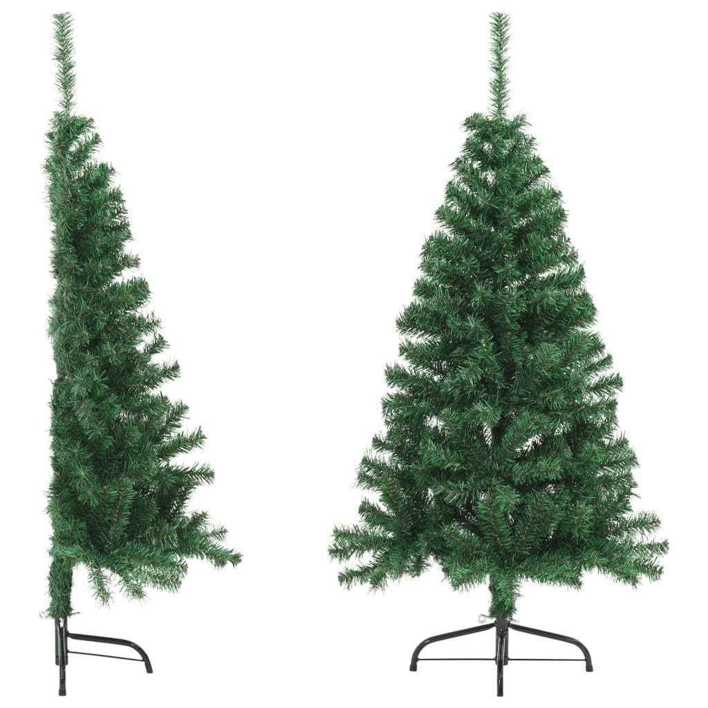 Ständer Künstlicher Weihnachtsbaum Grün cm vidaXL Künstlicher Halb-Weihnachtsbaum PVC mit 120