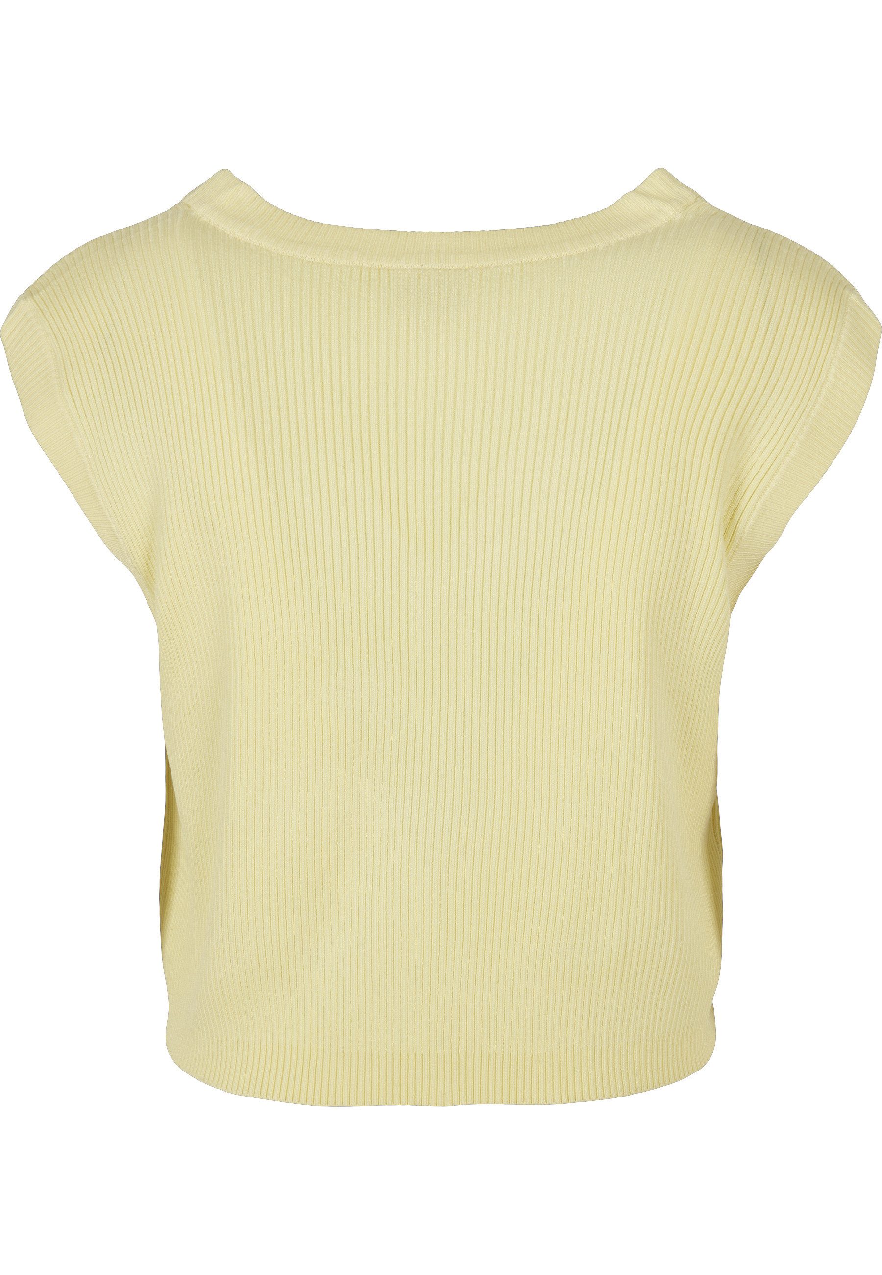 URBAN CLASSICS Rundhalspullover Urban Classics Damen Ladies Short Knittd Slip On (1-tlg)