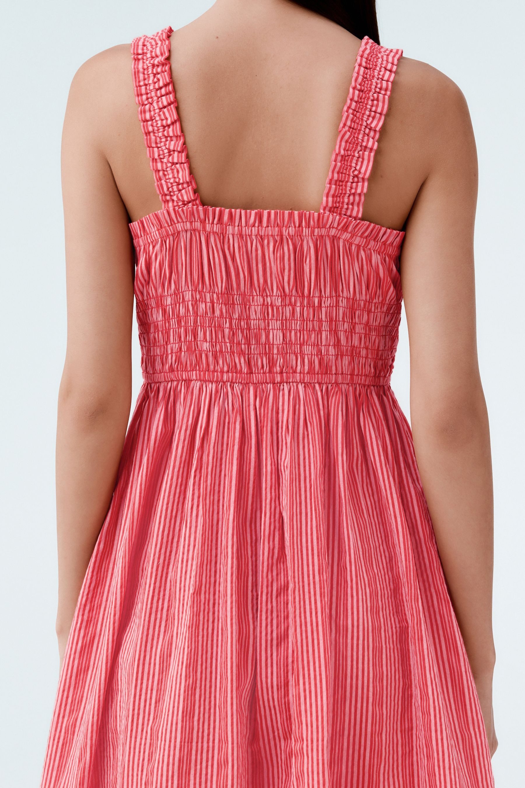 Next Midikleid Mittellanges Kleid mit Bindedetail vorne (1-tlg)