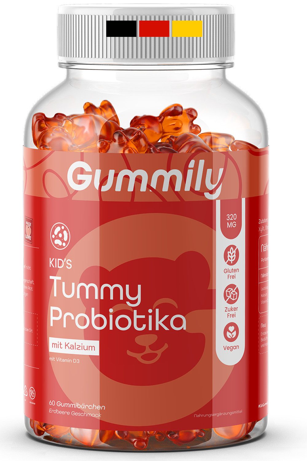 Gummily® Kinder Tummy Probiotika Gummibärchen Gummibärchen, 180 g