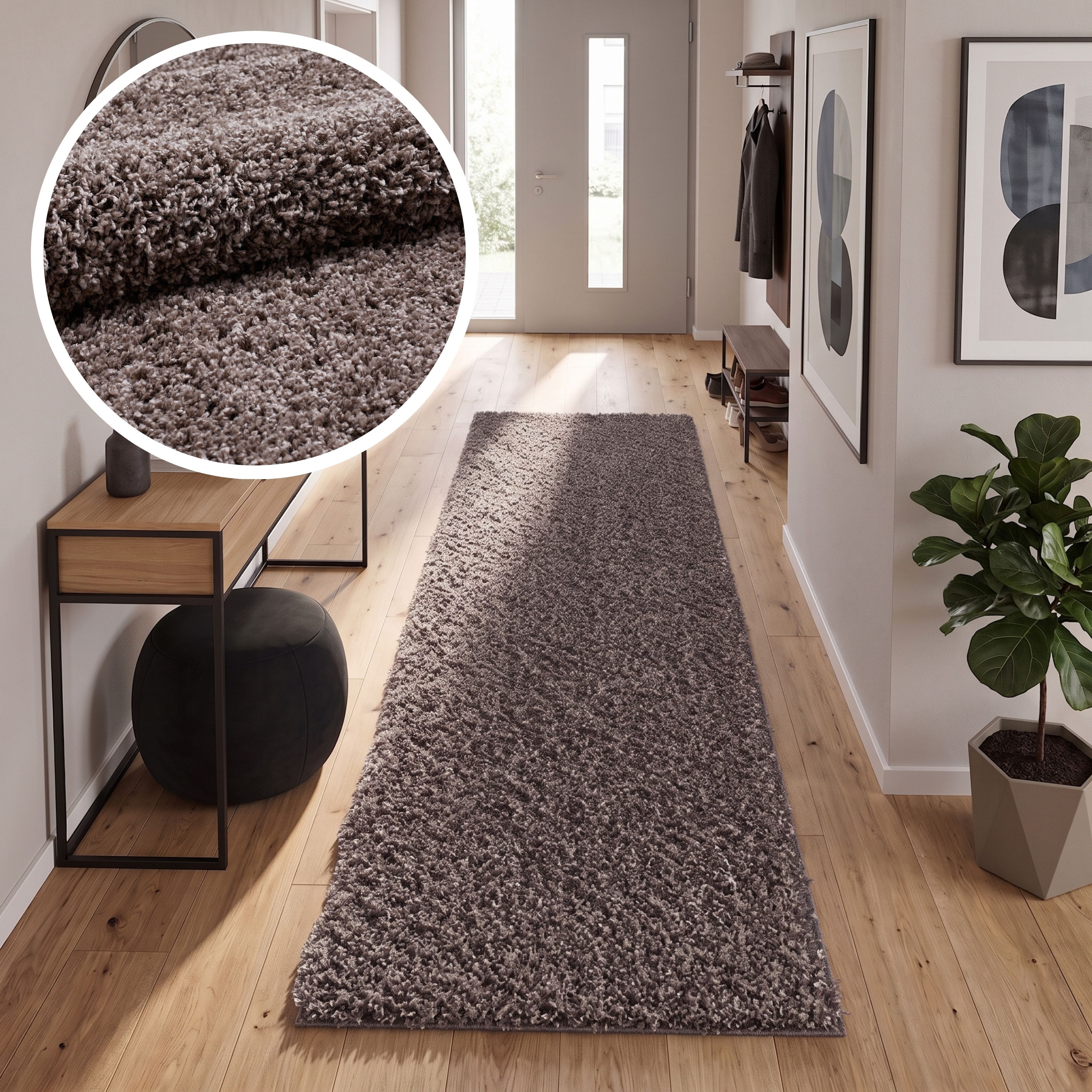 OTTO home Hochflor-Teppich Viva Shaggy, in Standard- und Premium-Qualität, 30 mm oder 45 mm Höhe, rechteckig, Uni Farben, einfarbig, weich, kuschelig, Läufer, Kundenliebling