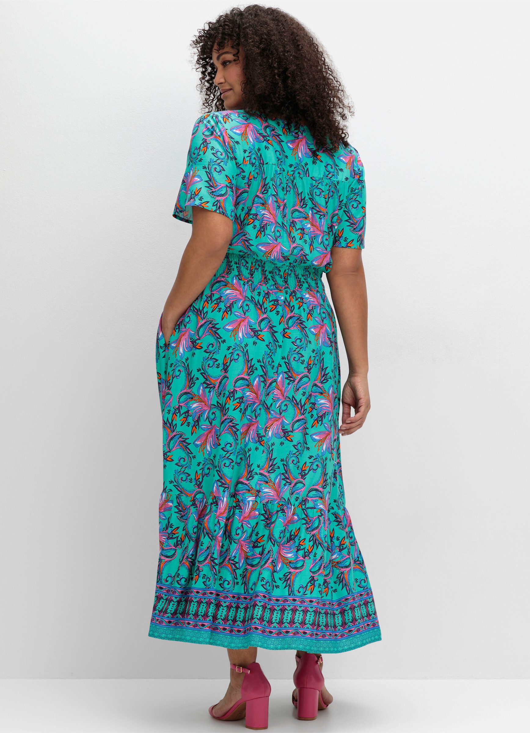 sheego by Joe Browns Etuikleid Maxikleid Kurzarm günstig online kaufen