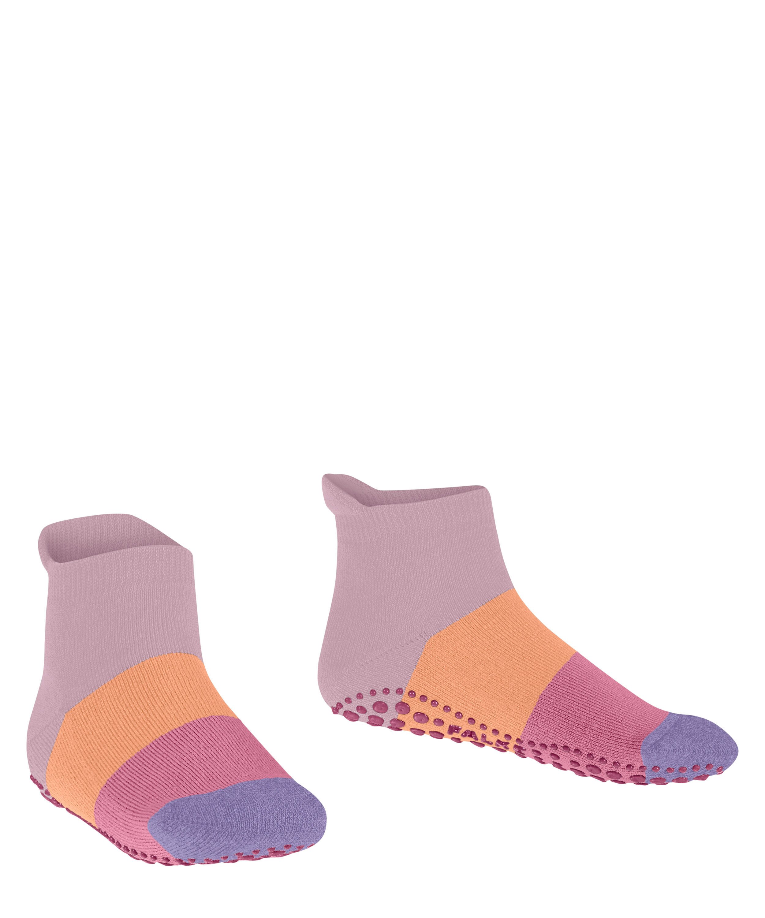 FALKE Haussocken Colour Block Haussocken (1-Paar) mit rutschhemmendem Noppendruck