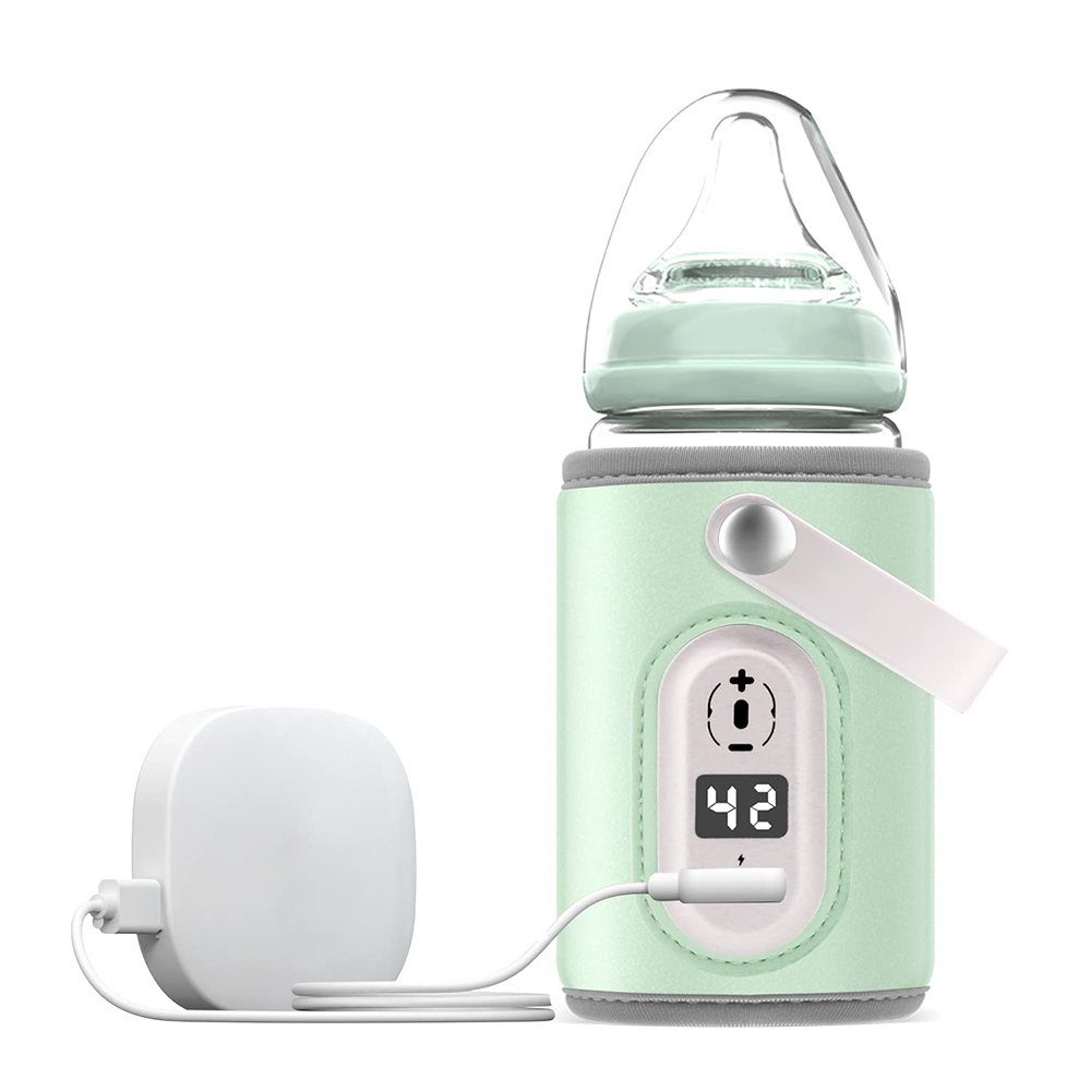 GelldG USB (Grün) Heizung Flaschenwärmer Tragbare Flaschenwärmer Heizbeutel Baby