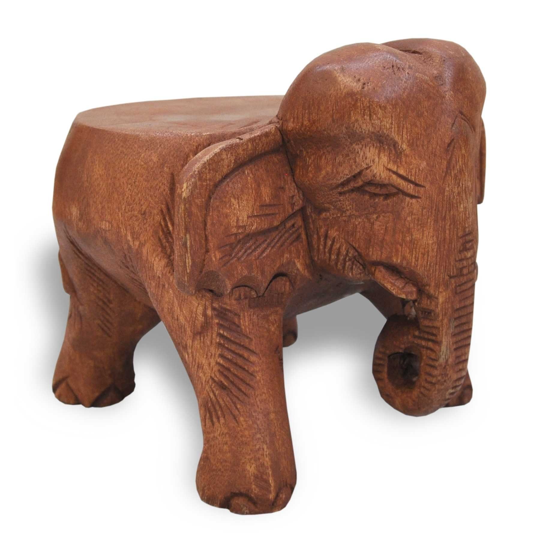 Thaiboo Blumenhocker Beistelltisch Elefant Blumenstnder 17cm,  Pflanzenhocker